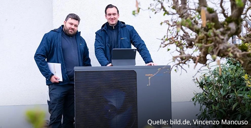 Felix Cvecko und Youri Kissner, die Gründer und Geschäftsführer der Waermequelle GmbH.